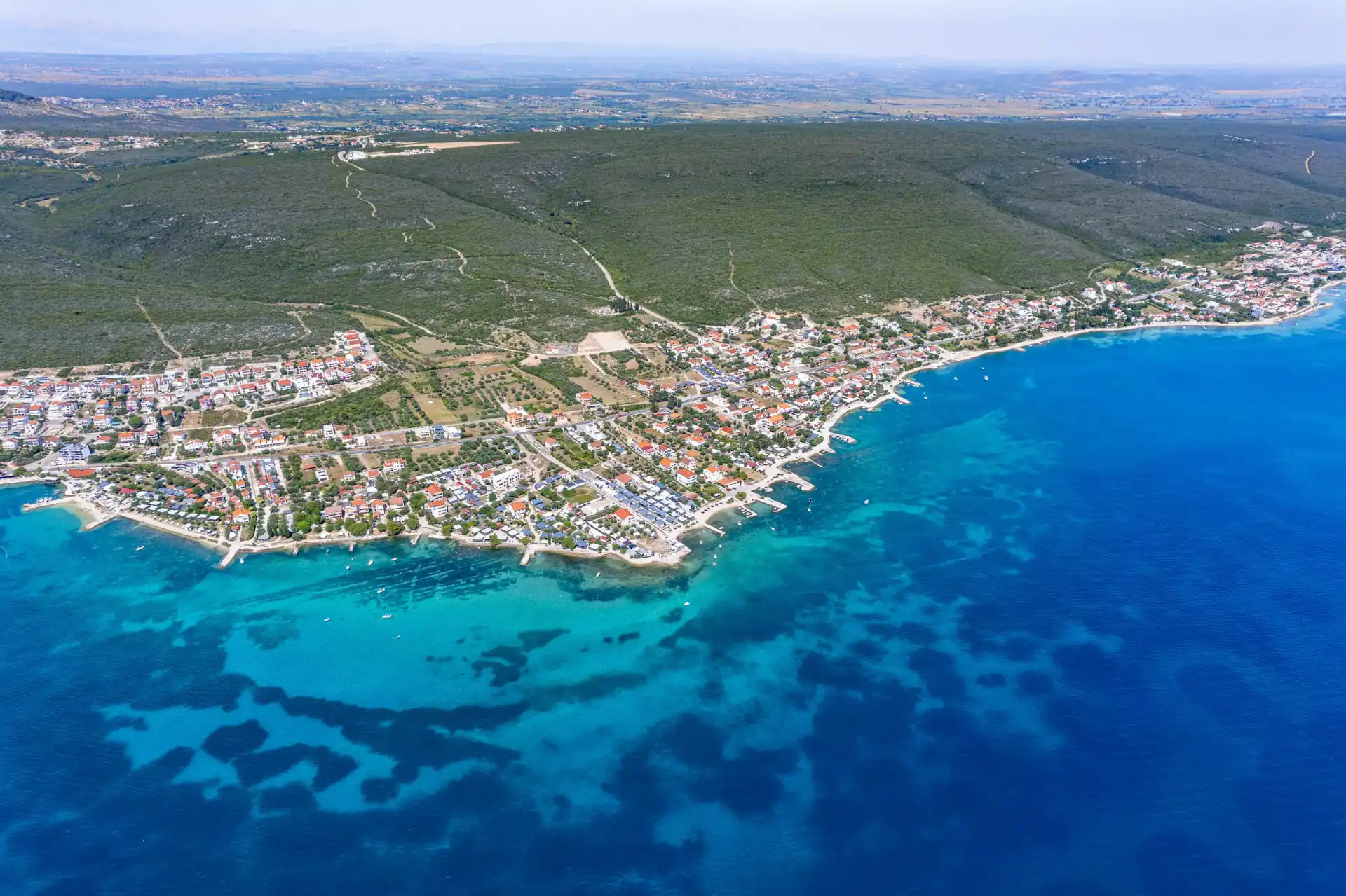 Sveti Petar na Moru · obala iz zraka